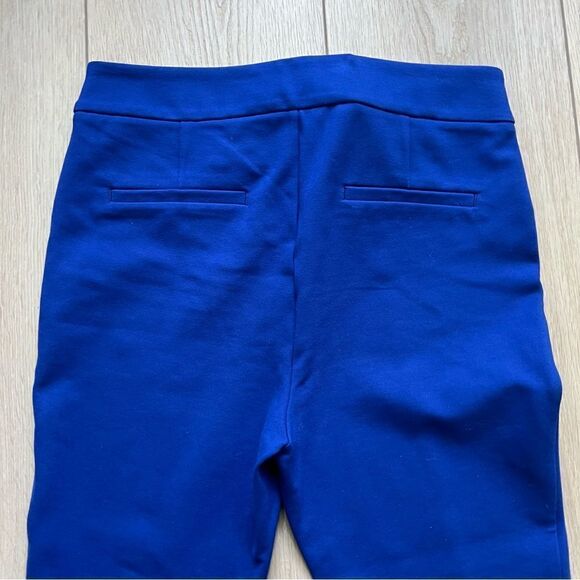 Anthropologie Essential Slim Knit Pants Trousers Cobalt Royal Blue Size 10 - Picture 13 of 15